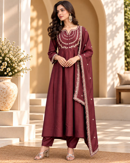 color:burgundy